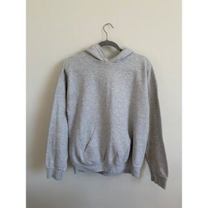 Unbranded Heather Gray Pullover Hoodie Sweatshirt Kangaroo Pocket Mens Medium